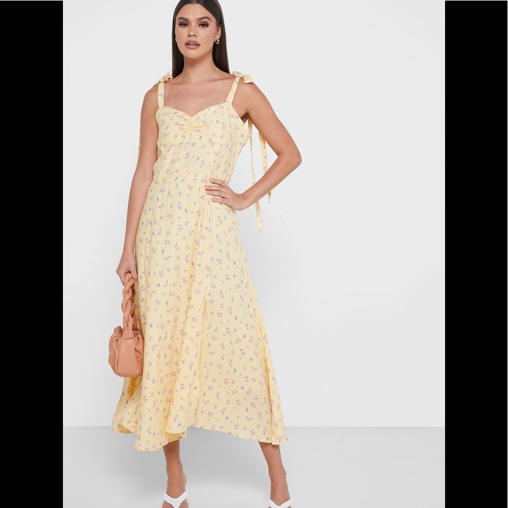 BARDOT Midi Bow Tie Dress size 10 - Picture 1 of 6